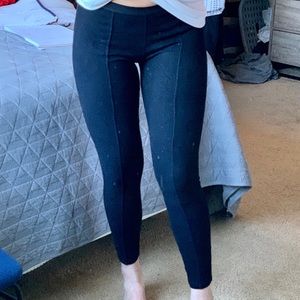 Free People Medium Rise Laced Cotton Leggings